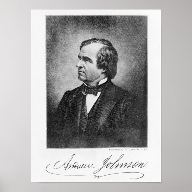 Portrait of Andrew Johnson Poster (Front)