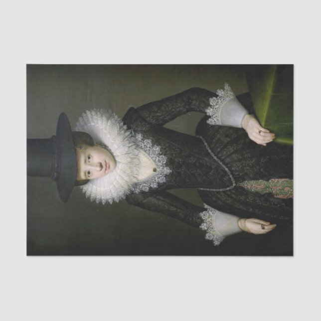 Portrait of Anna Boudaen Courten by Mesdach Tissue Paper (Front)