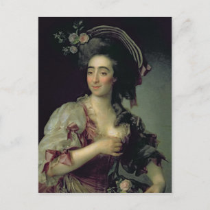 Portrait of Anna Davia-Bernucci, 1782 Postcard