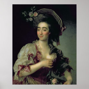 Portrait of Anna Davia-Bernucci, 1782 Poster
