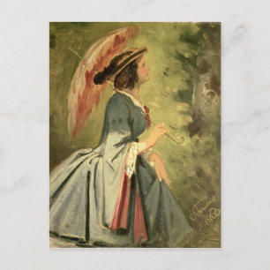 Portrait of Anna, the artist's daughter, 1860 Postcard