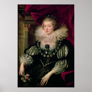 Portrait of Anne of Austria Infanta of Spain Poster