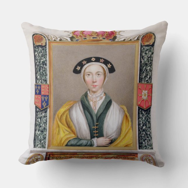 Portrait of Anne of Cleves (1515-57) 4th Queen of Cushion (Front)