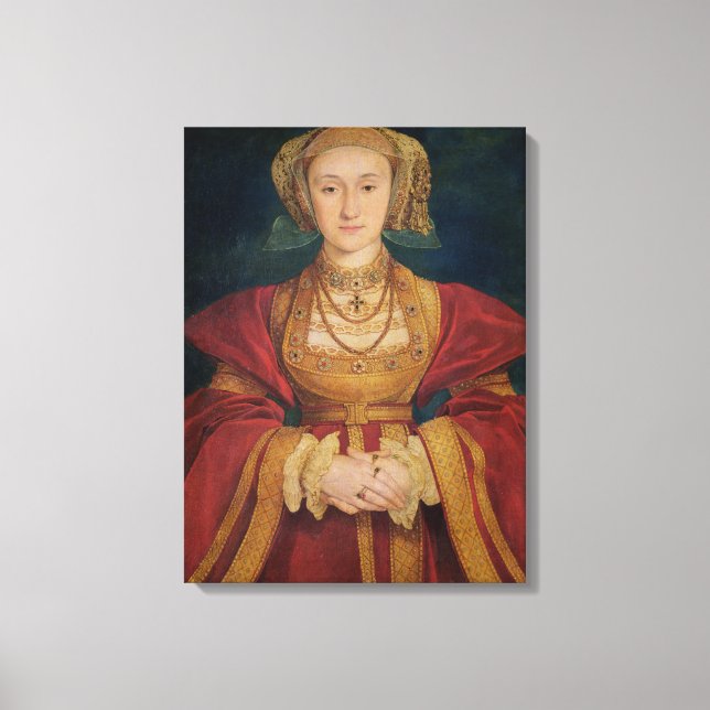 Portrait of Anne of Cleves  1539 Canvas Print (Front)