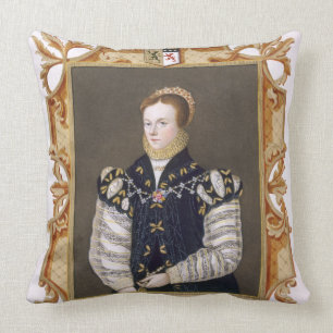 Portrait of Anne Russell (d.1604) Countess of Warw Cushion