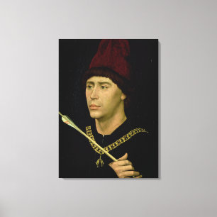Portrait of Antoine  bastard of Burgundy Canvas Print