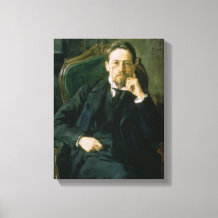 Portrait of Anton Pavlovich Chekhov, 1898 Canvas Print