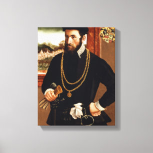 Portrait of Anton Rummel von Liechtenan Canvas Print
