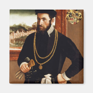 Portrait of Anton Rummel von Liechtenan Magnet