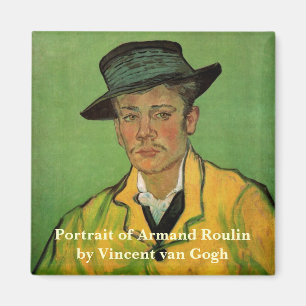 Portrait of Armand Roulin by Vincent van Gogh Magnet