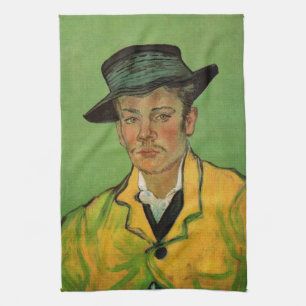 Portrait of Armand Roulin by Vincent van Gogh Tea Towel