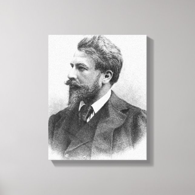 Portrait of Arthur Schnitzler Canvas Print (Front)