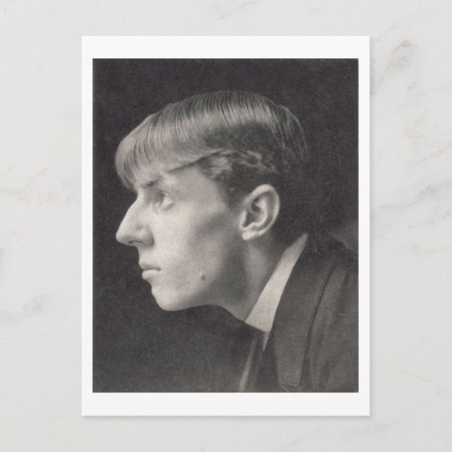 Portrait of Aubrey Beardsley (1872-98) by Frederic Postcard (Front)