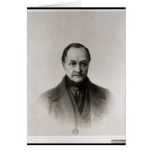 Portrait of Auguste Comte , French philosopher
