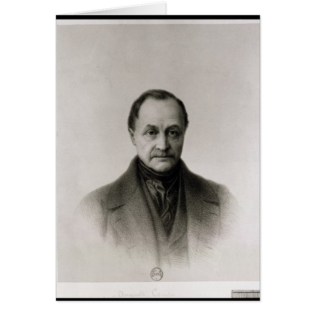 Portrait of Auguste Comte , French philosopher (Front)