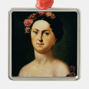 Portrait of Avdotia Istomina, 1830s Metal Tree Decoration