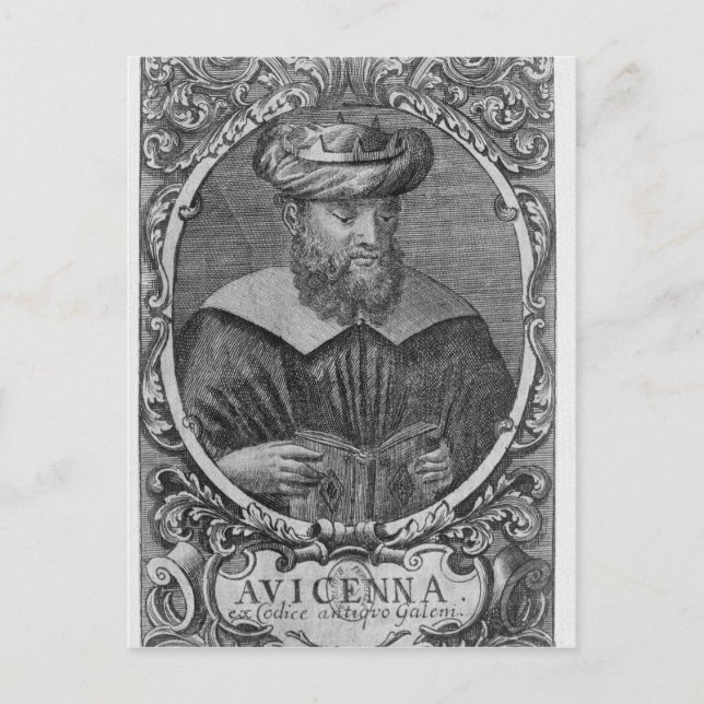 Portrait of Avicenna   Reading Postcard (Front)
