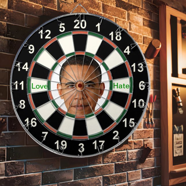 Portrait of Barack Obama Dartboard (Creator Uploaded)