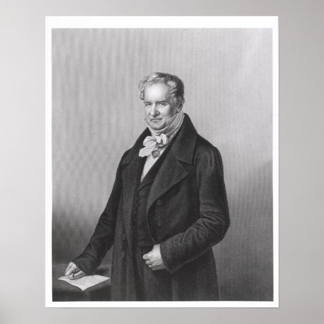 Portrait of Baron Alexander von Humboldt Poster (Front)