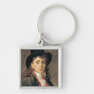 Portrait of Baron Antoine Jean Gros Aged 20 Key Ring