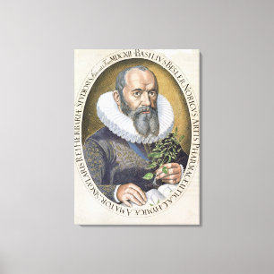 Portrait of Basil Besler (1561-1629) in 1612, from Canvas Print