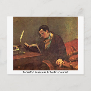 Portrait Of Baudelaire By Gustave Courbet Postcard