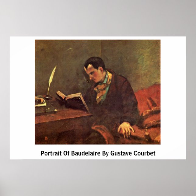 Portrait Of Baudelaire By Gustave Courbet Poster (Front)