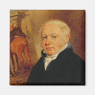 Portrait of Ben Marshall (1767-1835) (oil on canva Magnet