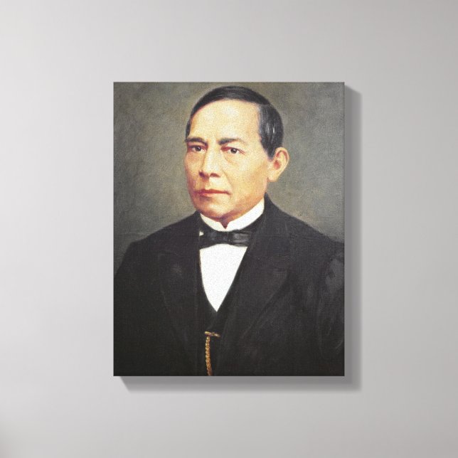 Portrait of Benito Juarez , 1948 Canvas Print (Front)