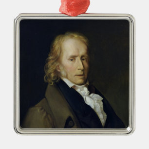 Portrait of Benjamin Constant de Rebecque Metal Tree Decoration