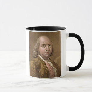 Portrait of Benjamin Franklin (1706-90), from 'Le Mug