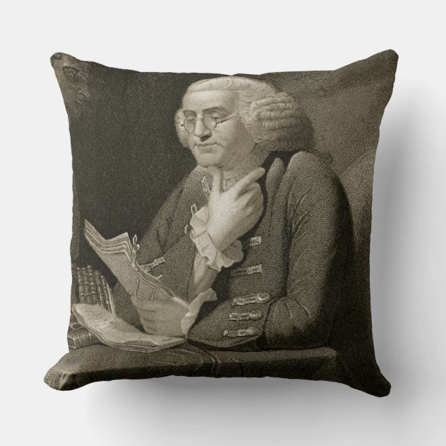 Portrait of Benjamin Franklin, engraved by Thomas Cushion (Front)