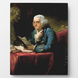 Portrait Of Benjamin Franklin Plaque