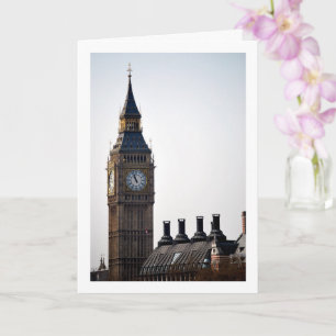 Portrait of Big Ben, London, England Card