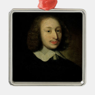 Portrait of Blaise Pascal Metal Tree Decoration