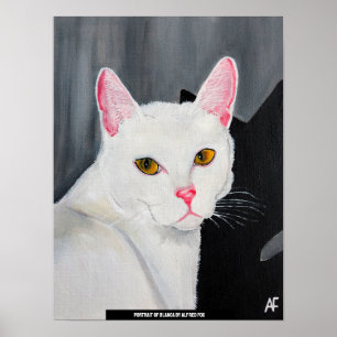 Portrait of Blanca Painting by Alfred Fox Poster