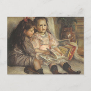 Portrait of Caillebotte Children by Pierre Renoir Postcard