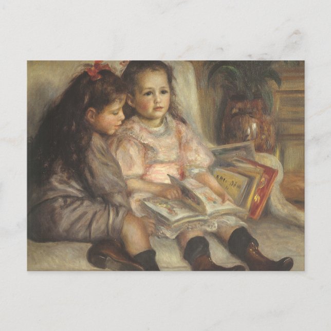 Portrait of Caillebotte Children by Pierre Renoir Postcard (Front)