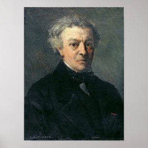 Portrait of Camille Corot  c.1863 Poster