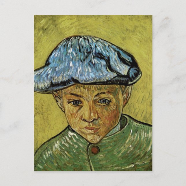Portrait of Camille Roulin, Van Gogh Fine Art Postcard (Front)