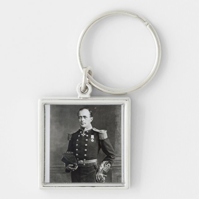 Portrait of Captain Robert Falcon Scott Key Ring (Front)