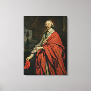 Portrait of Cardinal de Richelieu Canvas Print