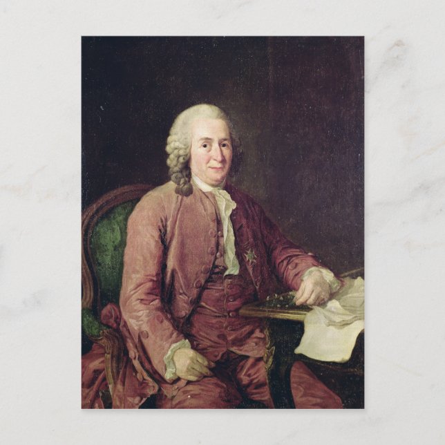 Portrait of Carl von Linnaeus Postcard (Front)