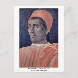 Portrait Of Carlo De 'Medici. By Andrea Mantegna Postcard