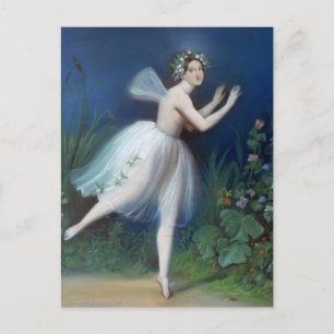 'Portrait of Carlotta Grisi in Giselle' by Postcard