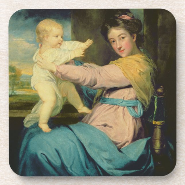 Portrait of Caroline, Duchess of Marlborough with Coaster (Front)
