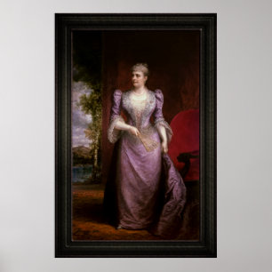 Portrait of Caroline Scott Harrison Poster