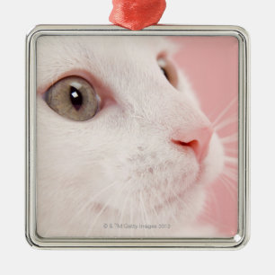 Portrait of cat metal tree decoration