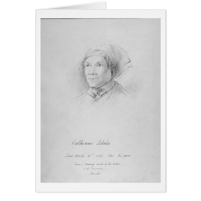 Portrait of Catherine Blake (1762-1831) after a dr (Front)