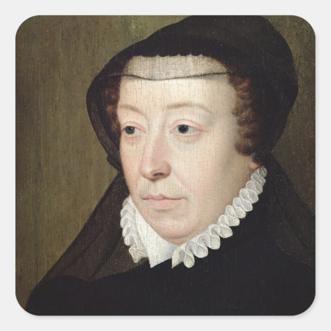 Portrait of Catherine de Medici Square Sticker (Front)